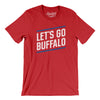 Let's Go Buffalo Men/Unisex T-Shirt-Red-Allegiant Goods Co. Vintage Sports Apparel