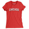Chicago Varsity Women's T-Shirt-Red-Allegiant Goods Co. Vintage Sports Apparel