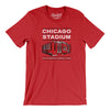 Chicago Stadium Men/Unisex T-Shirt-Red-Allegiant Goods Co. Vintage Sports Apparel