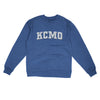 Kcmo Varsity Midweight Crewneck Sweatshirt-Royal Heather-Allegiant Goods Co. Vintage Sports Apparel