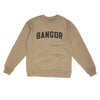 Bangor Maine Varsity Midweight Crewneck Sweatshirt-Sandstone-Allegiant Goods Co. Vintage Sports Apparel