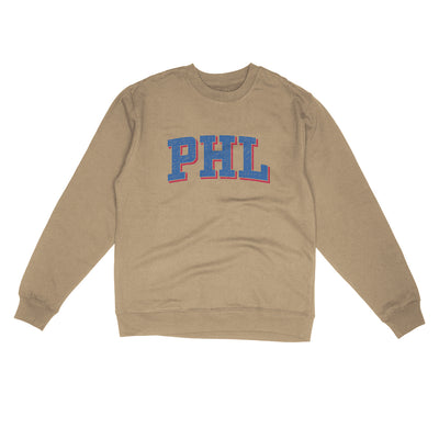 Phl Varsity Midweight Crewneck Sweatshirt-Sandstone-Allegiant Goods Co. Vintage Sports Apparel