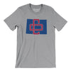 Colorado Home State Men/Unisex T-Shirt-Athletic Heather-Allegiant Goods Co. Vintage Sports Apparel