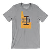 Idaho Home State Men/Unisex T-Shirt-Athletic Heather-Allegiant Goods Co. Vintage Sports Apparel
