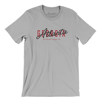 Atlanta Overprint Men/Unisex T-Shirt-Silver-Allegiant Goods Co. Vintage Sports Apparel