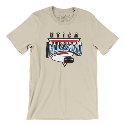 Utica Blizzard Men/Unisex T-Shirt-Soft Cream-Allegiant Goods Co. Vintage Sports Apparel