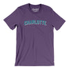 Charlotte Varsity Men/Unisex T-Shirt-Team Purple-Allegiant Goods Co. Vintage Sports Apparel