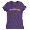 Minneapolis Varsity Women's T-Shirt-Team Purple-Allegiant Goods Co. Vintage Sports Apparel