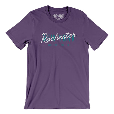 Rochester Overprint Men/Unisex T-Shirt-Team Purple-Allegiant Goods Co. Vintage Sports Apparel