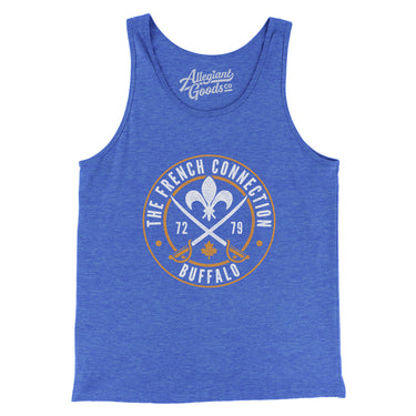 The French Connection Men/Unisex Tank Top-True Royal TriBlend-Allegiant Goods Co. Vintage Sports Apparel