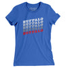 Buffalo Vintage Repeat Women's T-Shirt-True Royal-Allegiant Goods Co. Vintage Sports Apparel