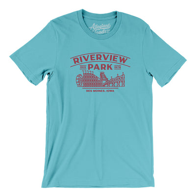 Riverview Park Men/Unisex T-Shirt-Turquoise-Allegiant Goods Co. Vintage Sports Apparel