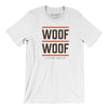 Woof Woof Men/Unisex T-Shirt-White-Allegiant Goods Co. Vintage Sports Apparel