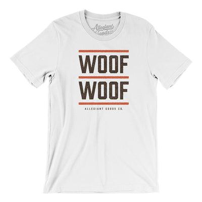 Woof Woof Men/Unisex T-Shirt-White-Allegiant Goods Co. Vintage Sports Apparel