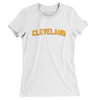 Cleveland Varsity Women's T-Shirt-White-Allegiant Goods Co. Vintage Sports Apparel