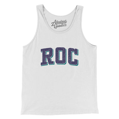 Roc Varsity Men/Unisex Tank Top-White-Allegiant Goods Co. Vintage Sports Apparel