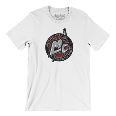 Motor City Mechanics Men/Unisex T-Shirt-White-Allegiant Goods Co. Vintage Sports Apparel