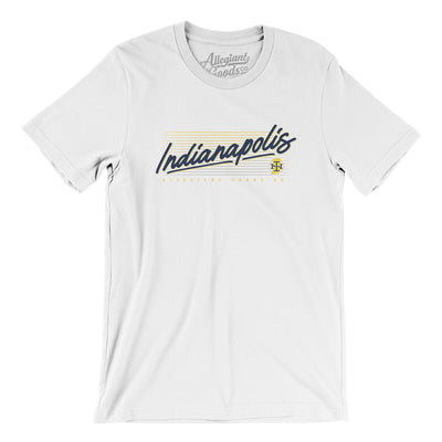 Indianapolis Retro Men/Unisex T-Shirt-White-Allegiant Goods Co. Vintage Sports Apparel