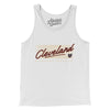 Cleveland Retro Men/Unisex Tank Top-White-Allegiant Goods Co. Vintage Sports Apparel
