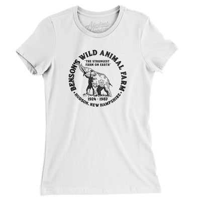 Benson’s Wild Animal Farm Women's T-Shirt-White-Allegiant Goods Co. Vintage Sports Apparel