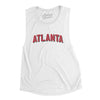 Atlanta Varsity Women's Flowey Scoopneck Muscle Tank-White-Allegiant Goods Co. Vintage Sports Apparel