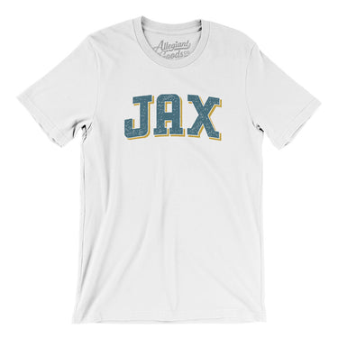 Jax Varsity Men/Unisex T-Shirt-White-Allegiant Goods Co. Vintage Sports Apparel