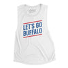 Let's Go Buffalo Women's Flowey Scoopneck Muscle Tank-White-Allegiant Goods Co. Vintage Sports Apparel