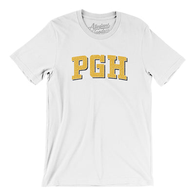 Pgh Varsity Men/Unisex T-Shirt-White-Allegiant Goods Co. Vintage Sports Apparel