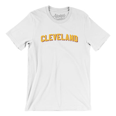 Cleveland Varsity Men/Unisex T-Shirt-White-Allegiant Goods Co. Vintage Sports Apparel