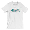 Miami Retro Men/Unisex T-Shirt-White-Allegiant Goods Co. Vintage Sports Apparel
