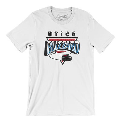 Utica Blizzard Men/Unisex T-Shirt-White-Allegiant Goods Co. Vintage Sports Apparel