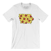 Iowa Pizza State Men/Unisex T-Shirt-White-Allegiant Goods Co. Vintage Sports Apparel