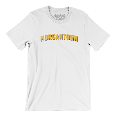 Morgantown Varsity Men/Unisex T-Shirt-White-Allegiant Goods Co. Vintage Sports Apparel