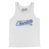 Charlotte Retro Men/Unisex Tank Top-White-Allegiant Goods Co. Vintage Sports Apparel