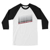 Bloomington Vintage Repeat Men/Unisex Raglan 3/4 Sleeve T-Shirt-White|Black-Allegiant Goods Co. Vintage Sports Apparel