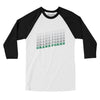Grand Forks Vintage Repeat Men/Unisex Raglan 3/4 Sleeve T-Shirt-White|Black-Allegiant Goods Co. Vintage Sports Apparel