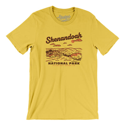 Shenandoah National Park Men/Unisex T-Shirt-Yellow-Allegiant Goods Co. Vintage Sports Apparel