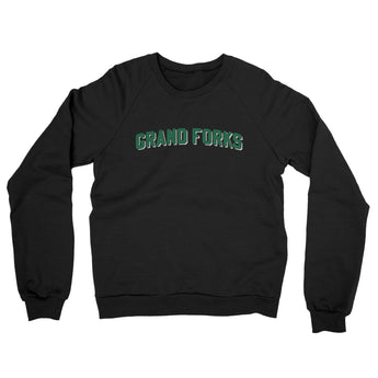 Grand Forks North Dakota Varsity Midweight Crewneck Sweatshirt-Allegiant Goods Co. Vintage Sports Apparel