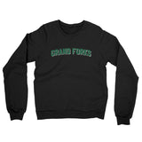 Grand Forks North Dakota Varsity Midweight Crewneck Sweatshirt-Allegiant Goods Co. Vintage Sports Apparel