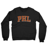 Phl Varsity Midweight Crewneck Sweatshirt-Black-Allegiant Goods Co. Vintage Sports Apparel