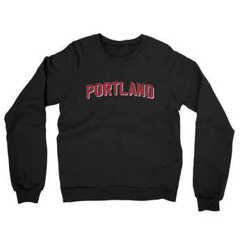 Portland Varsity Midweight Crewneck Sweatshirt-Allegiant Goods Co. Vintage Sports Apparel