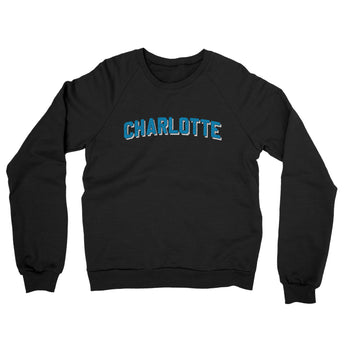 Charlotte Varsity Midweight Crewneck Sweatshirt-Allegiant Goods Co. Vintage Sports Apparel
