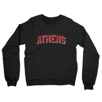 Athens Varsity Midweight Crewneck Sweatshirt-Allegiant Goods Co. Vintage Sports Apparel