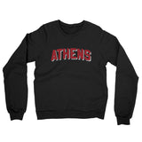 Athens Varsity Midweight Crewneck Sweatshirt-Black-Allegiant Goods Co. Vintage Sports Apparel