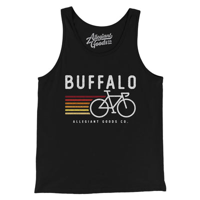Buffalo Cycling Men/Unisex Tank Top-Black-Allegiant Goods Co. Vintage Sports Apparel