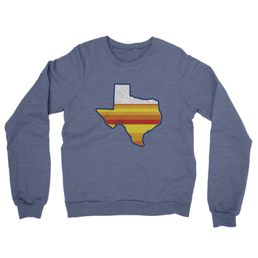 Houston Baseball Midweight French Terry Crewneck Sweatshirt-Allegiant Goods Co. Vintage Sports Apparel