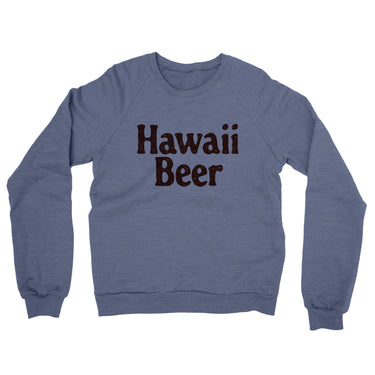 Hawaii Beer Midweight French Terry Crewneck Sweatshirt-Allegiant Goods Co. Vintage Sports Apparel
