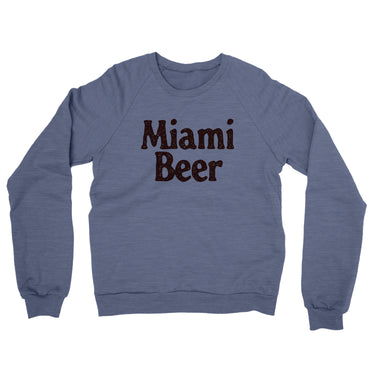 Miami Beer Midweight French Terry Crewneck Sweatshirt-Allegiant Goods Co. Vintage Sports Apparel