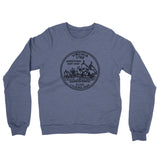 Virginia State Quarter Midweight French Terry Crewneck Sweatshirt-Allegiant Goods Co. Vintage Sports Apparel