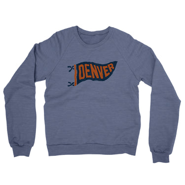 Denver Pennant Midweight French Terry Crewneck Sweatshirt-Allegiant Goods Co. Vintage Sports Apparel
